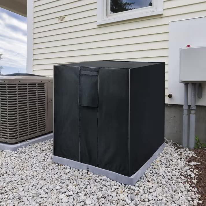 WLEAFJ Heavy Duty Air Conditioner Cover 24x24x30 inches - Waterproof Outdoor Protection