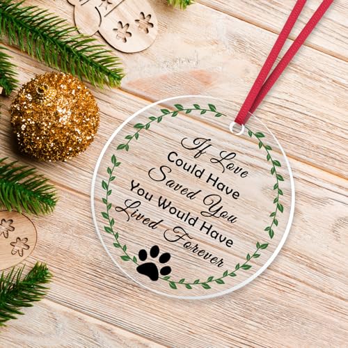 Dog Memorial Ornament - Sympathy Gift for Loss of Pet