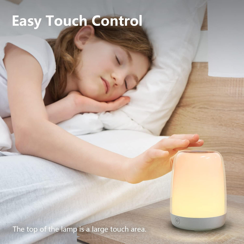 Skiennix Nursery Light - Dimmable Baby Night Light with 5 Color Options | USB Rechargeable Lamp for Toddlers