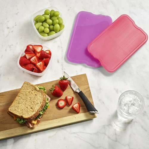 Fit & Fresh Cool Coolers | 4 Pack XL Slim Ice Packs - Quick Freeze, Space-Saving Design for Lunch Boxes & Coolers
