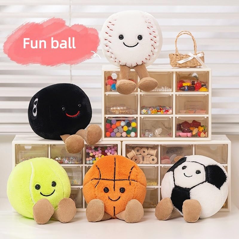 Mini Plush Football Toy - 5.5 Inch Soft Sports Ball for Kids & Decor - Football