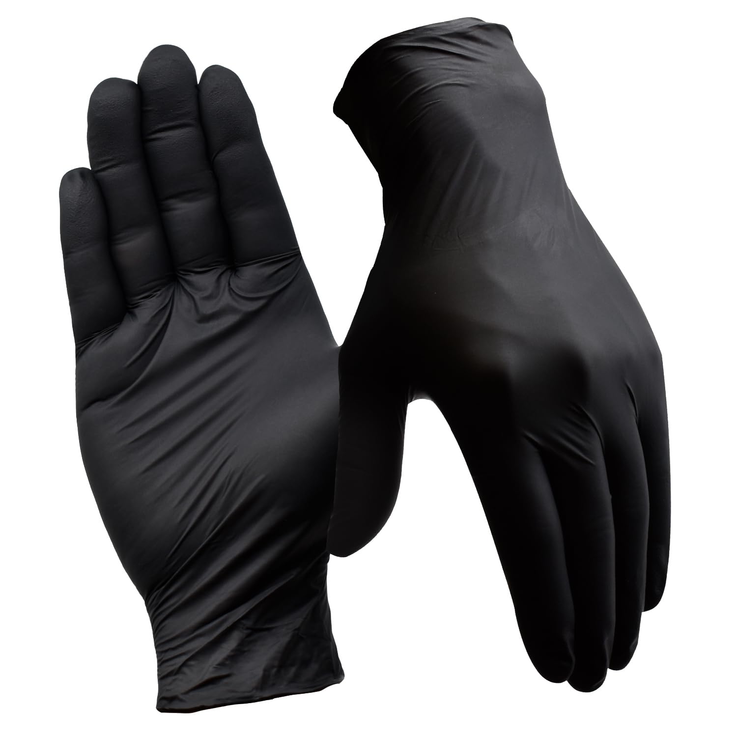 Nitrile Gloves by [Brand Name] - 4 Mil Latex-Free, Powder-Free Industrial Gloves | Black, Large (Pack of 100)