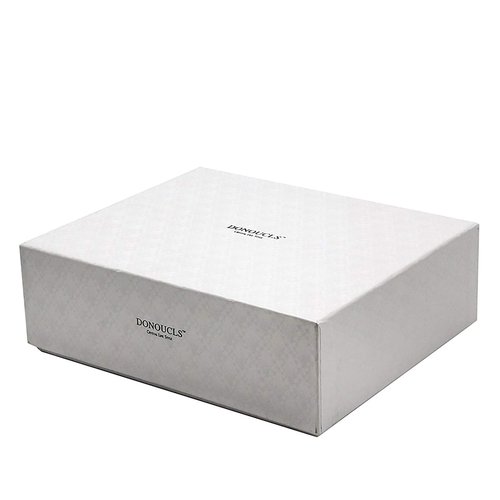 Donoucls Crystal Napkin Holder Rings Square Design Christmas Decorations for Dinner Set of 12