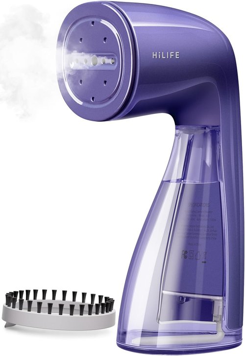 HiLIFE Portable Clothes Steamer - 700W Handheld Design with 240ml Capacity | Removes Wrinkles (Royal Purple)