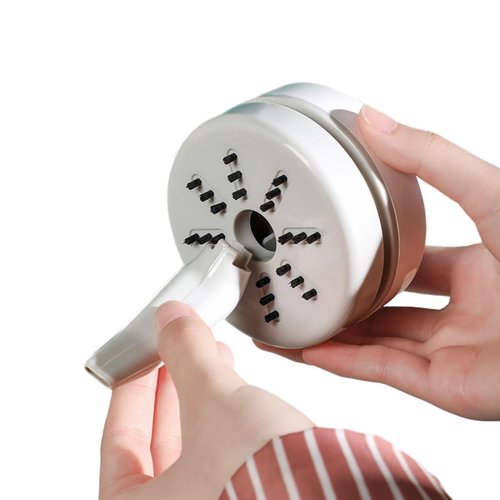 Ryaacphi Desktop Vacuum Cleaner Mini,Cordless & Portable,Dust & Crumb Sweeper,Cute Cartoon Robot,USB,Easy to Remove Dust/Hair/Pet Hair/Crumbs on Desktop/Table/Keyboard/Sofa and etc,Lightweight Design
