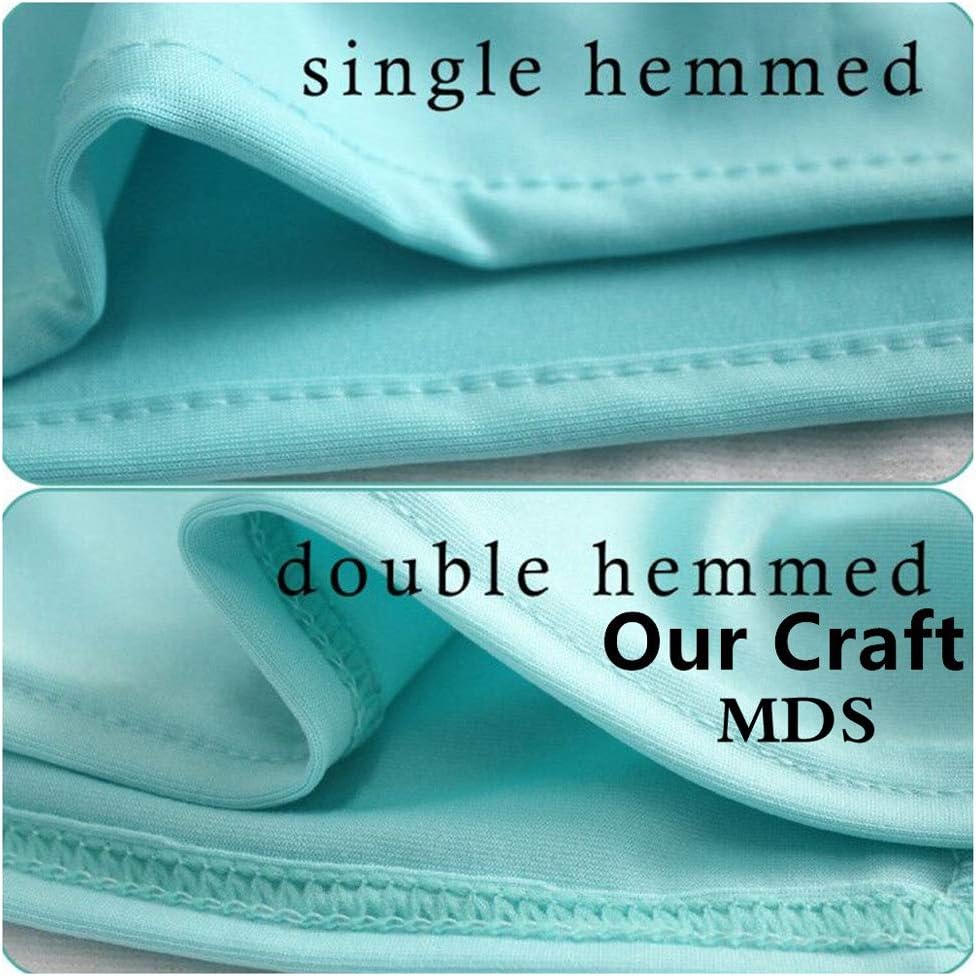 MDS Premium Spandex Chair Sashes - Stretchy Bow Covers with Buckle Slider | Pack of 50 - Light Purple