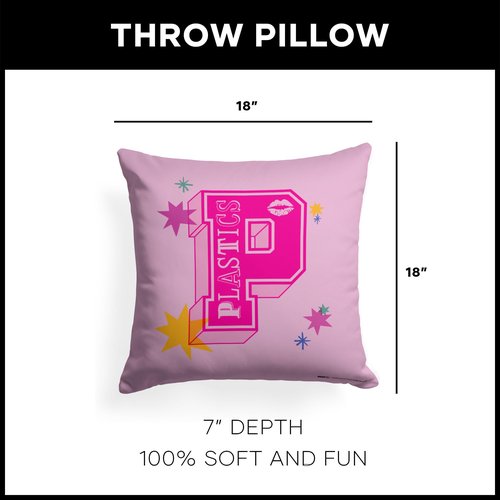 Northwest Mean Girls Pillow, 18" x 18", Go Plastics