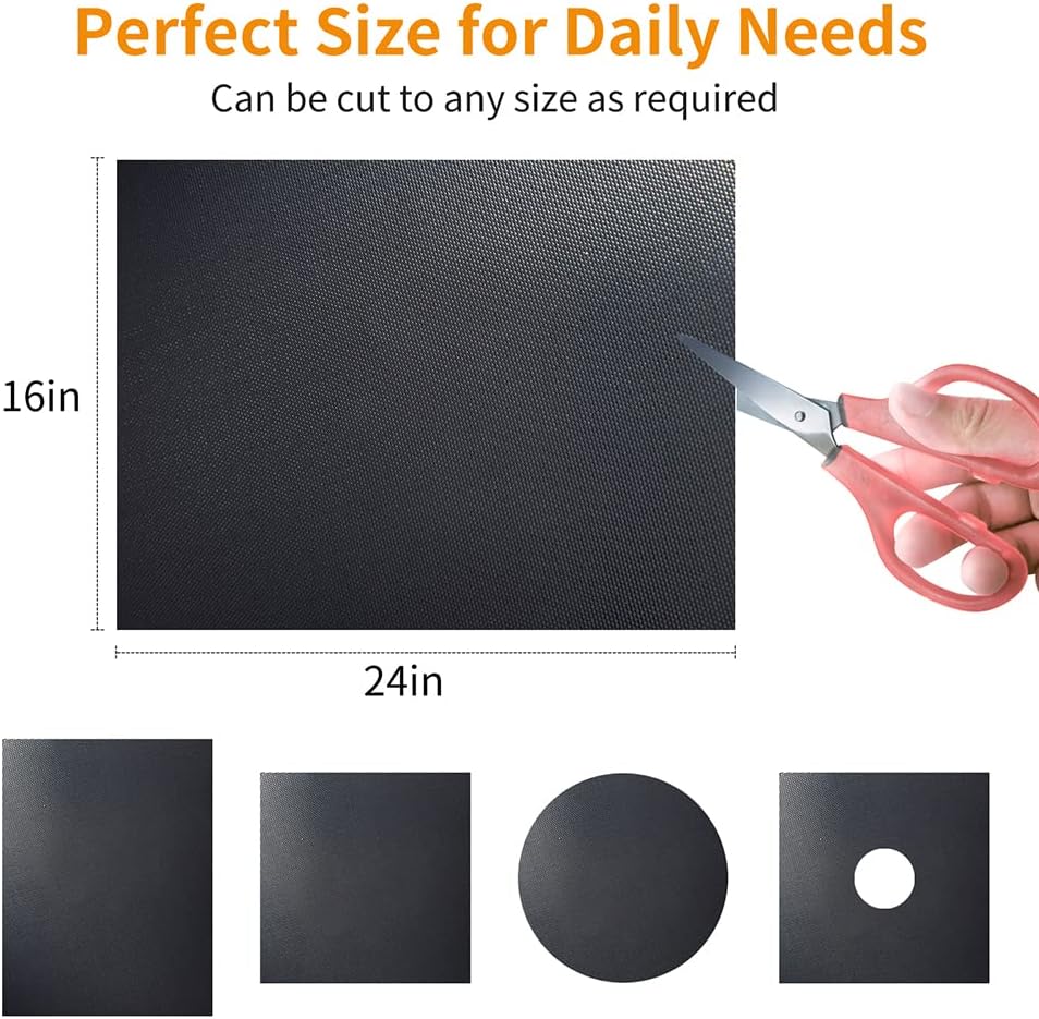 Skiennix Large Oven Liners - Reusable Nonstick Teflon Mats | 17"x 25" Heavy Duty & Heat Resistant