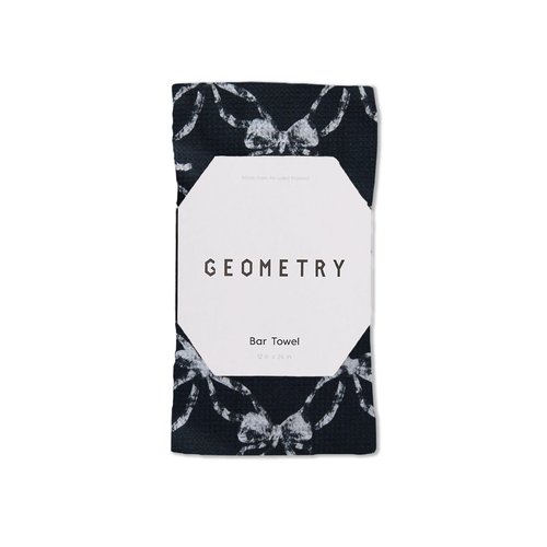 GEOMETRY Bar Towels for Kitchen - Premium Towels for Cleaning Dishes & Glassware - Absorbent & Fast Drying Kitchen Towels - Lolita, 12" x 14" - 1-Piece