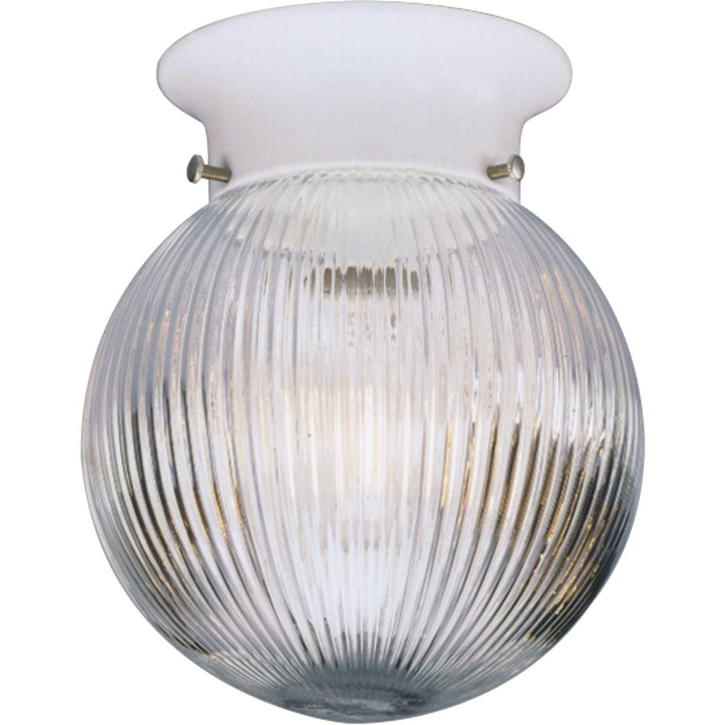 Progress Lighting 1-Light Glass Globe 6-3/8" Close-to-Ceiling, Indoor, P3599-20, Antique Bronze