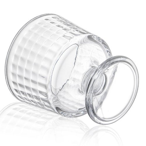 Peohud 6 Pack Glass Dessert Bowls, 10 Oz Footed Ice Cream Cups, Crystal Trifle Bowl Parfait Cup for Fruits, Pudding, Sundaes, Milkshakes, Nuts, Snack
