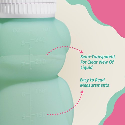 Legendairy Milk Honey Bear Straw Cup - Leak Resistant Silicone Sippy Cup for Toddlers | 8 oz, Green, BPA Free