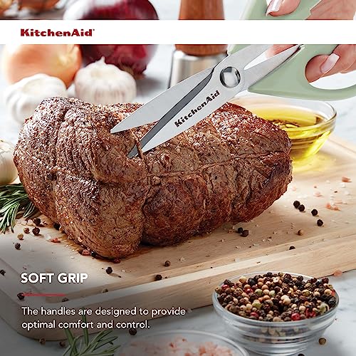 KitchenAid Kitchen Shears - Premium Stainless Steel, 8.72 Inch, Soft Grip Handle