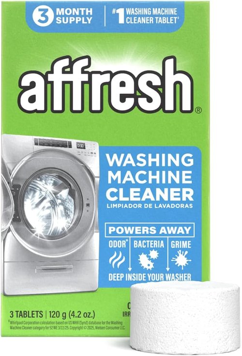 Affresh Washing Machine Cleaner - Powerful Tablets for Front Load & Top Load Washers | 3 Count