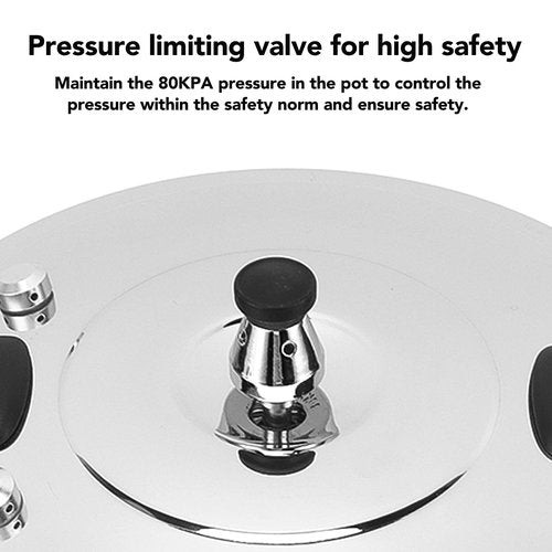 Fdit Stainless Steel Pressure Cooker Efficient Cooking Multifunctional Design Rapid Heat Conduction Dual Purpose Electric Gas Stoves (22CM), Fditfa6ko7zi3v-11