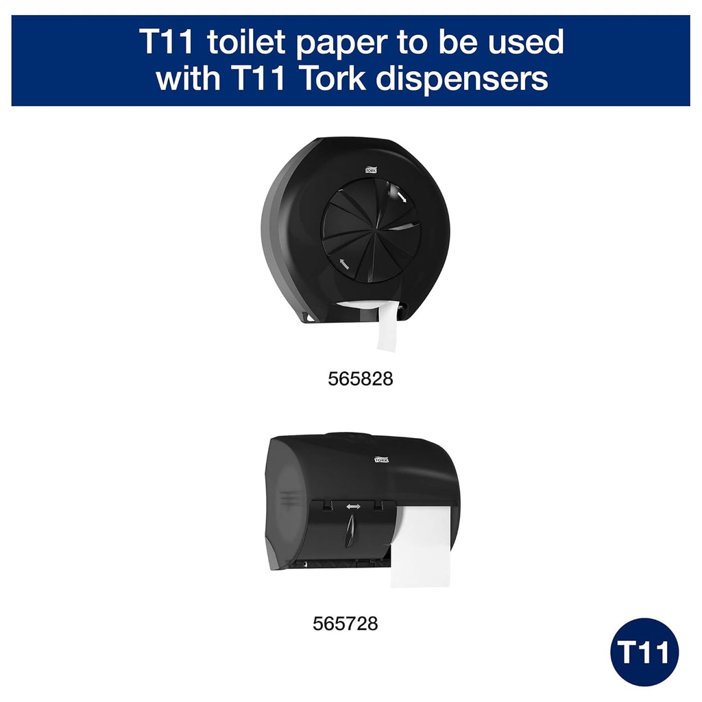 Tork OptiCore Toilet Paper Rolls - Advanced 2-Ply White, Mid-Size, 36 Rolls | 865 Sheets Each