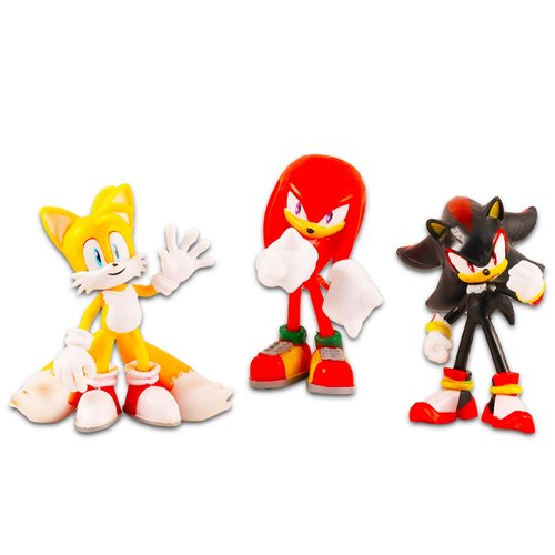 Sonic the Hedgehog Blind Bag Party Favors 3 Pack – Bundle with 3 Sonic Mystery Bags with Mini Sonic Figurines Plus Stickers | Sonic Action Figure Set for Kids, Boys, Girls