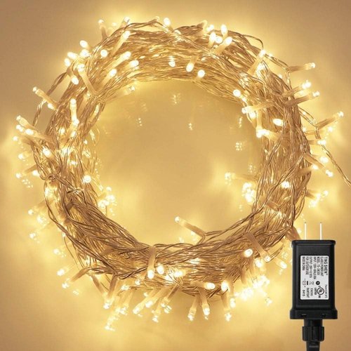 Koopower 65ft 200 LED Indoor String Lights - Remote & Timer, 8 Dimmable Modes | Warm White Fairy Lights for Bedroom, Wedding, Party, Christmas