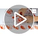 Bloody Handprint & Footprint Window Stickers - 6 Sheets Halloween Decor