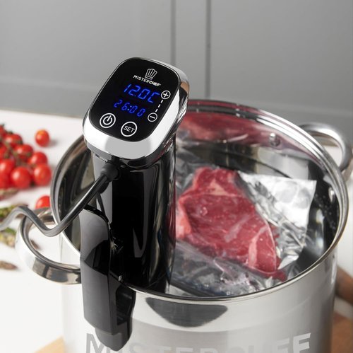 MisterChef Sous Vide Cooker, Powerful 1000W Immersion Circulator for Precise & Consistent Cooking, Fast Heating, Quiet Operation, Accurate Temperature & Timer Control, LCD Display