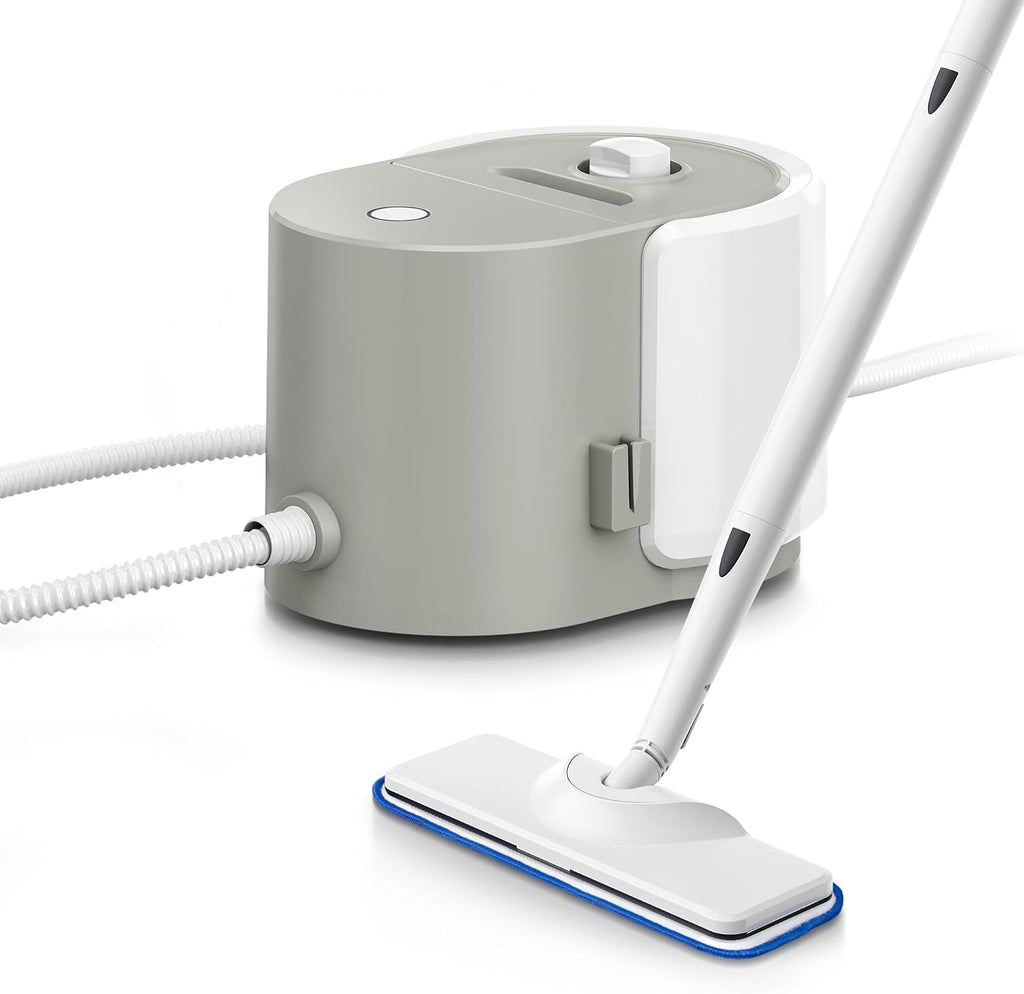 Newbealer Heavy-Duty Steam Cleaner - Multi-Purpose Steamer with 20 Accessories | Stainless Steel Boiler, Max 5 Bar