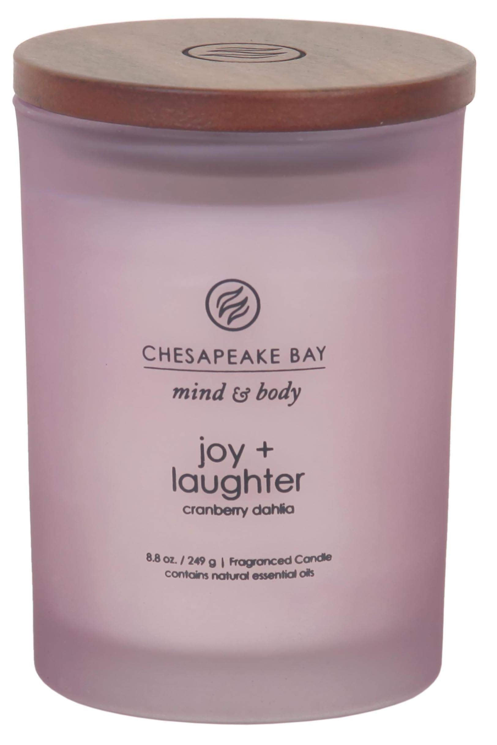 Chesapeake Bay Candle Scented Candles, Peace + Tranquility & Joy + Laughter, Medium (2-Pack)