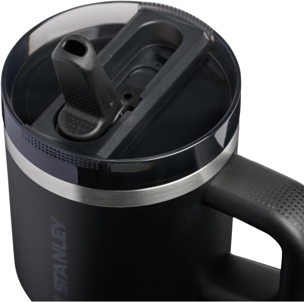 STANLEY Quencher ProTour 20 oz Tumbler - Leakproof Lid, Built-In Straw & Handle | Insulated Stainless Steel | BPA-Free | Black 2.0