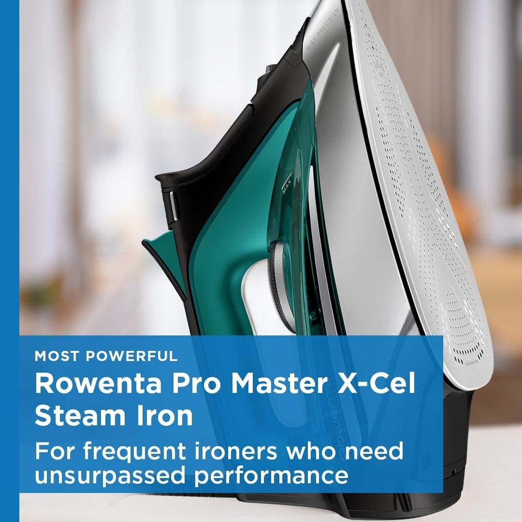 Rowenta Pro Master Steam Iron - Stainless Steel Soleplate, Anti-Drip, 210 g/min, 1775 Watts, 400 Microsteam Holes
