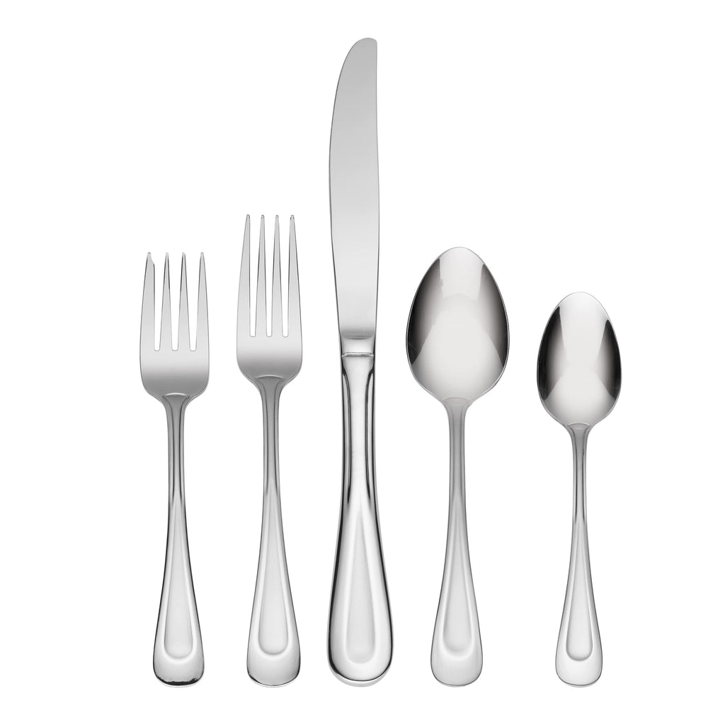 Oneida Satin Sand Dune Flatware, 45 Piece, Multi & Satin Sand Dune Everyday Flatware Teaspoons, Set of 4