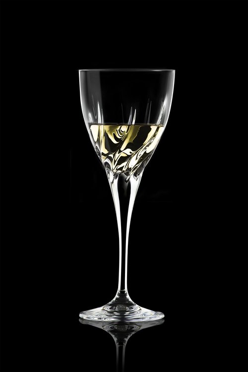 Barski Wine Glass - Goblet - Red Wine - White Wine - Water Glass - Stemmed Glasses - Set of 6 Goblets - Crystal like Glass - 6 oz. Beautifully Cut Designed Made in Europe