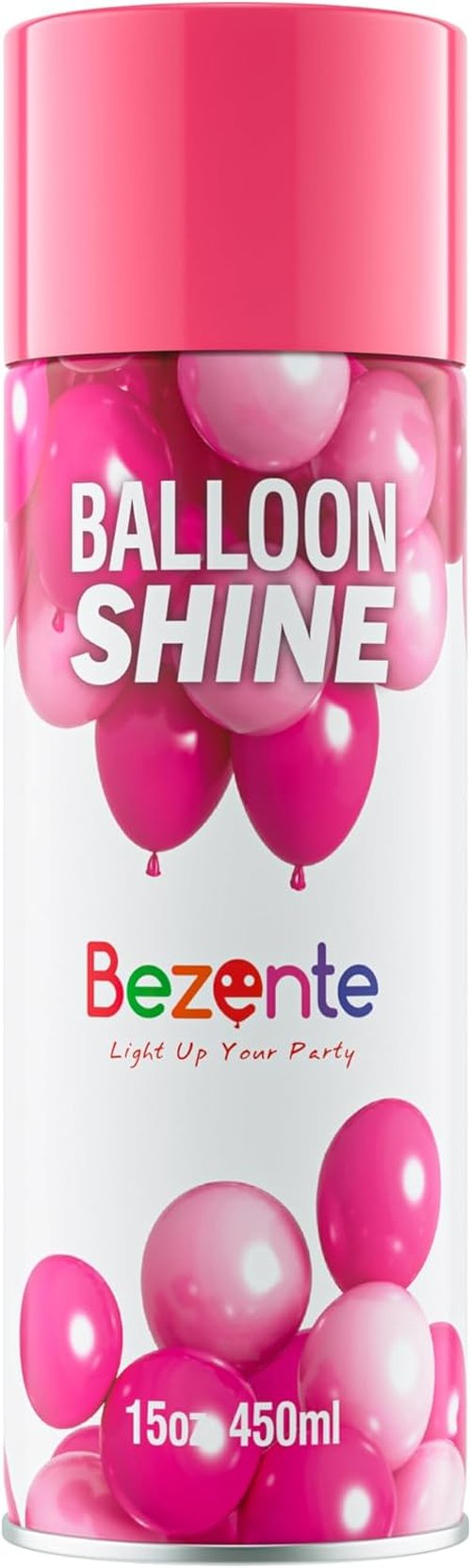 Bezente Balloon Shine Spray - 15 oz Waterproof, Long-Lasting High Shine for Party Decorations