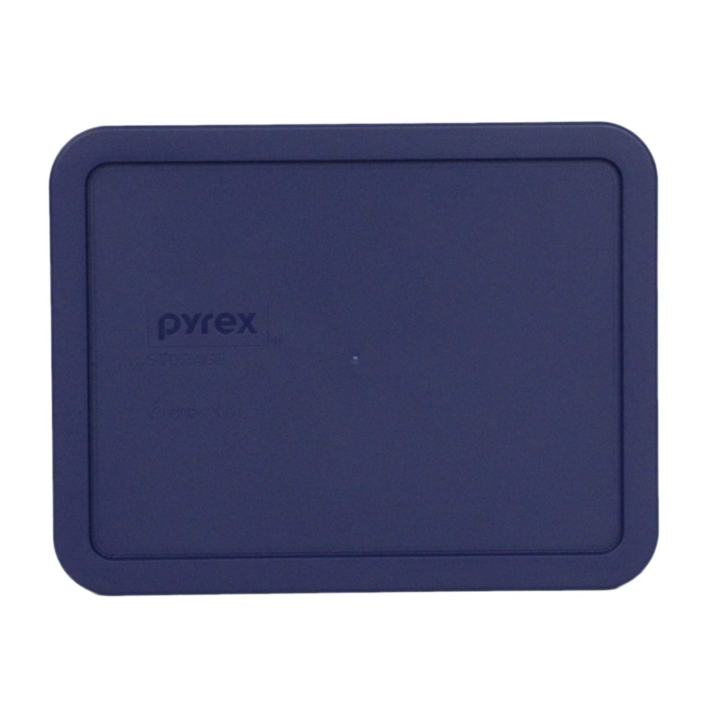 Pyrex 7211-PC 6-Cup Blue Food Storage Replacement Lids (3-Pack) - Made in USA