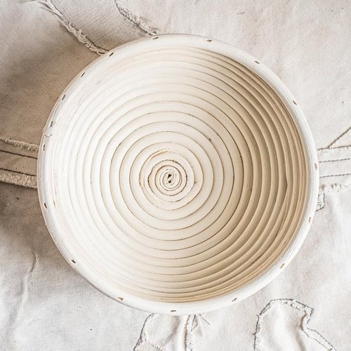 Dimpola Banneton Bread Proofing Basket Set - Handmade Rattan Sourdough Bowls | 2 Round 9-Inch Baskets