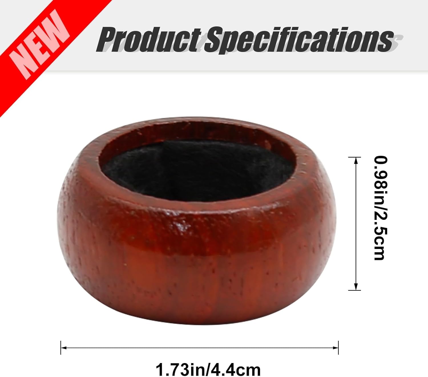 Saihisday Rosewood Wine Rings - Elegant Wine Drip Catchers | 4-Piece Set for Home & Bar Use
