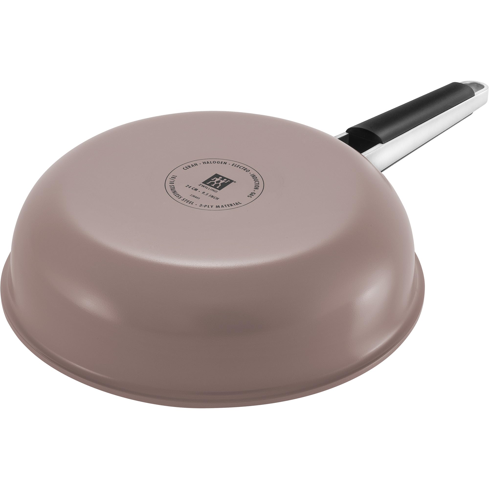 ZWILLING Pure 9.5-inch Stainless Steel Fry Pan, Rose