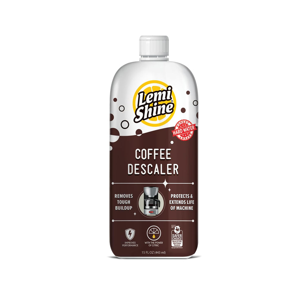 Lemi Shine Coffee Descaler - Food-Grade Citric Acid Coffee Maker Cleaner for Nespresso, Keurig, and More - 15 oz