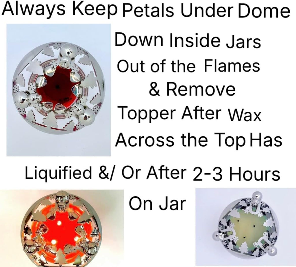 Skiennix Adjustable Candle Topper | Winter Snow Globe Design with Snowman Knobs - Perfect Jar Cover