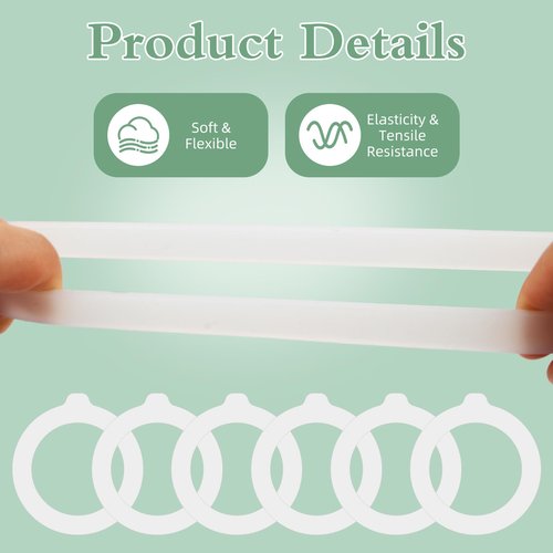 10PCS Silicone Jar Gaskets Replacement - Rubber Seals Rings Airtight Gasket Sealing for 4.2-4.3 Inch Mouth Glass Canning Jars Lids - Leak Proof Rubber Seals Rings - 4.5 Inch(Outer Diameter)