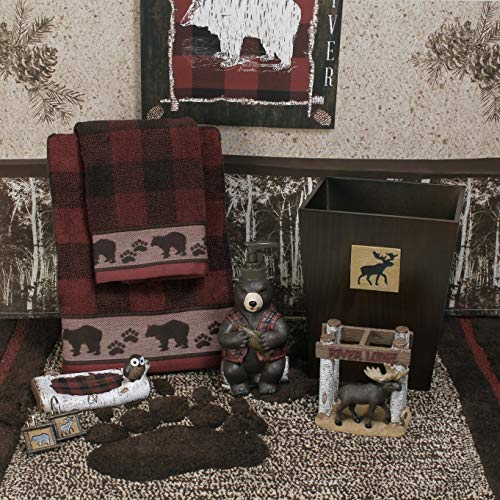 Sundance Hand Towel - 100% Cotton Buffalo Check Red, 16" x 25"