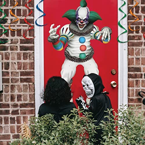 Beistle Jointed Creepy Clown Halloween Decoration - 3ft Poseable Cutout
