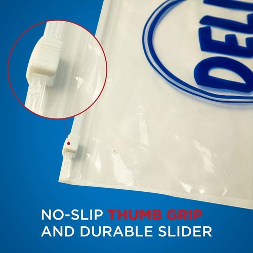 Jaccard Zip-Slide Closure Deli Bags, Freshly Sliced Bags, Made of Recyclable LPDE, Versatile, Hygienic, and Easy to Use, 10 inches x 8 inches x 1.25 mm, 1000 count
