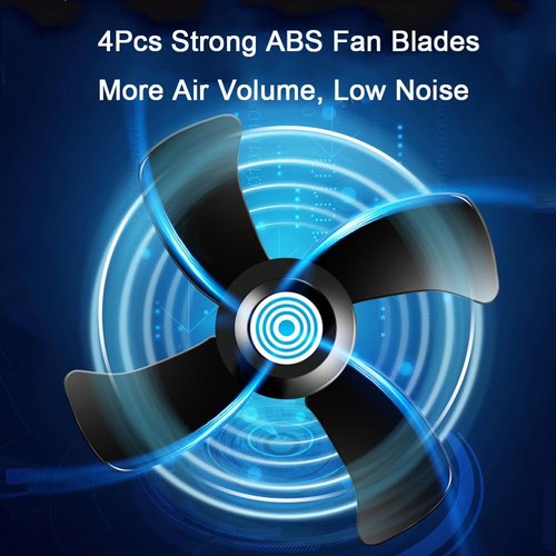 CYDZSW 12v Clip Fan for Car,10 inch Portable 90° Rotation Oscillating 12 Volt DC Desk Fan,2 Speed Car Fans that Blow Cold Air,360° Adjustment Clip on Fans for RV,Truck,SUV and Vehicles(Black)