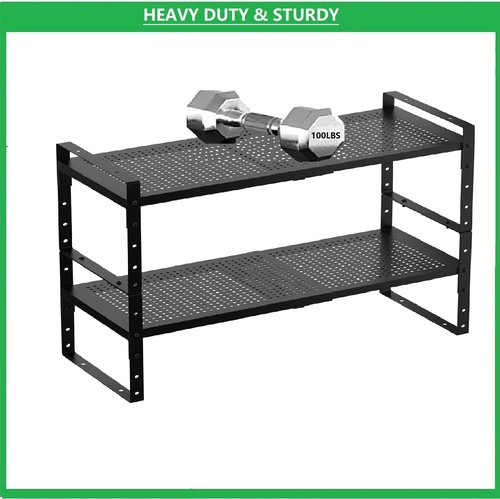Asiingkel Multi-Functional Metal Shoe Rack, Space-Saving, Perfect for Entryway, Closet, Bathroom, etc. - Sturdy and Durable, High Weight Capacity（1PACK/Black/Large