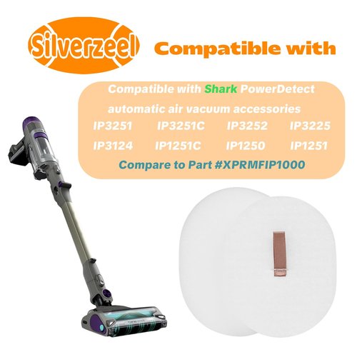 3 PACK IP3252, IP3251, IP3251C replace three base foam and felt filters, compatible with Shark PowerDetect automatic air vacuum accessories,Compare to Part #XPRMFIP1000