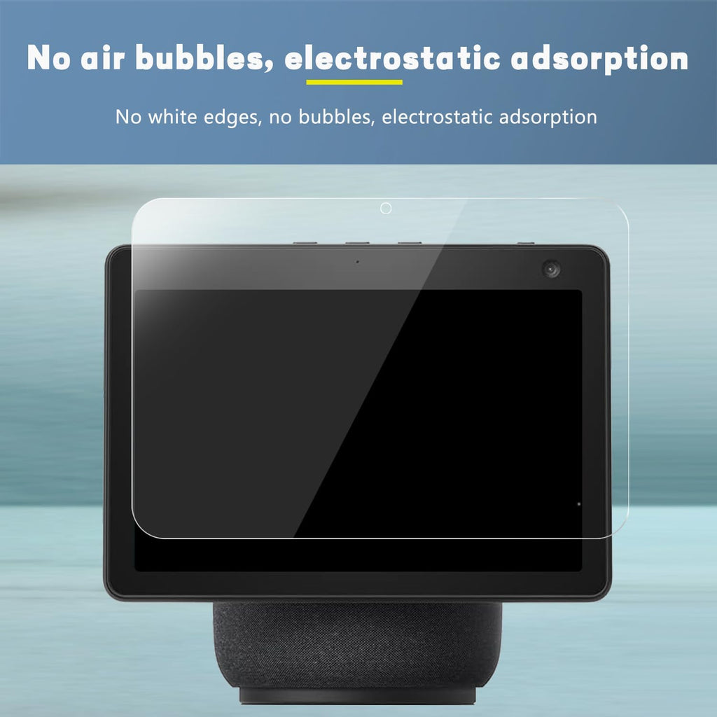MUBUY-GOL Glass Screen Protector | Ultra HD Clear, 9H Hardness, Scratch Resistant - 2 Pack for Echo Show 10.1 (3rd Gen)
