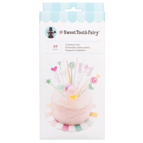 American Crafts 28 Piece Cakefetti Kit Sweet Tooth Fairy Cake Decorating