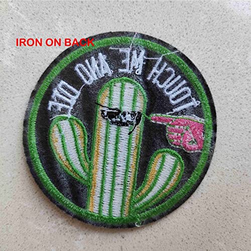 3-Piece Touch Me and Die Cactus Embroidery Patch Set