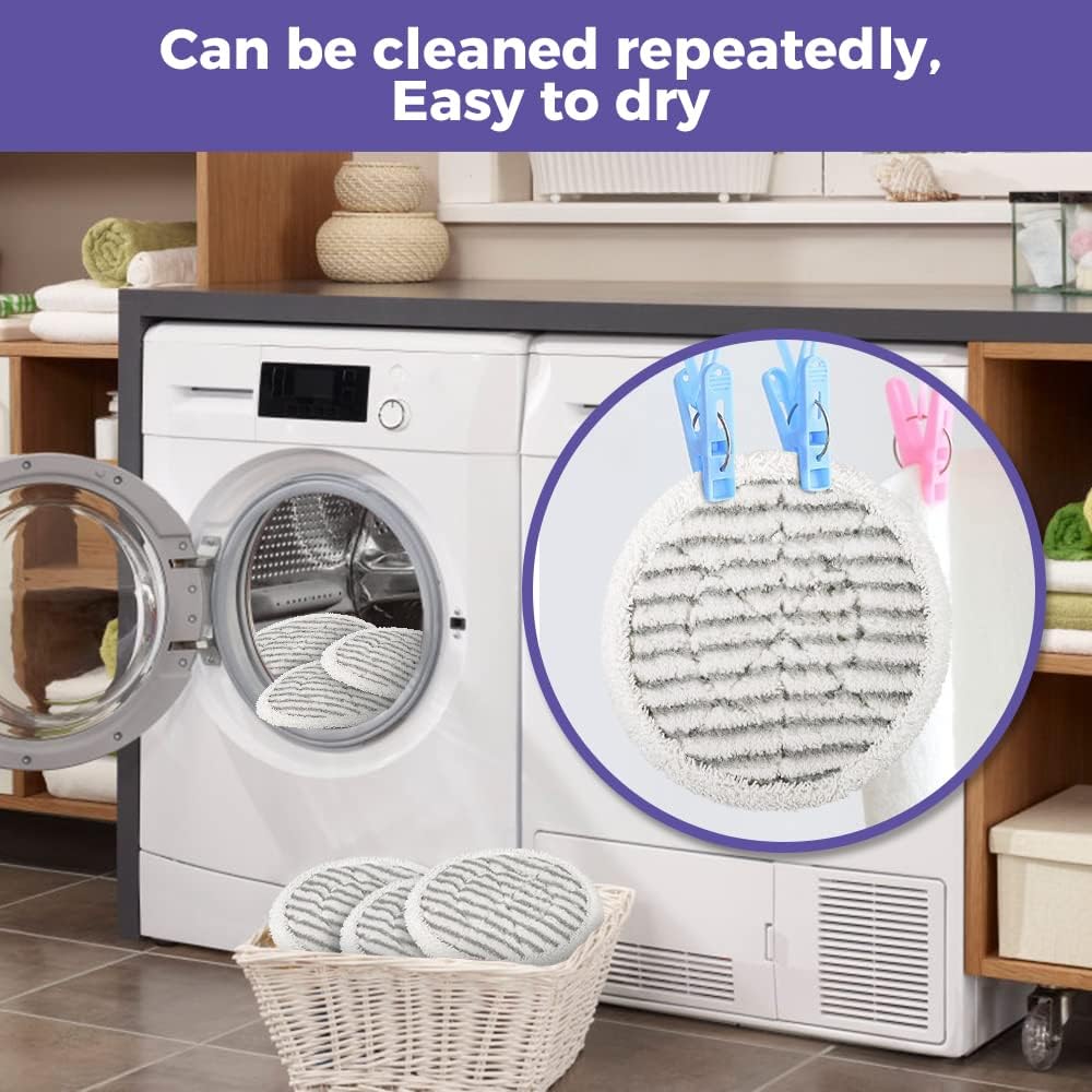 Shark Replacement Steam Mop Pads - Compatible with S7000 Series | 6-Pack for Deep Cleaning