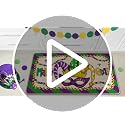 Mardi Gras Decorative Door Mat - Non-Slip Entryway Rug
