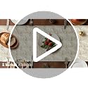 Artscope Christmas Tree Table Runner 13x48 Inch - Beige, Holiday Decor